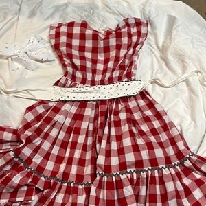Customer made checkered dance costume